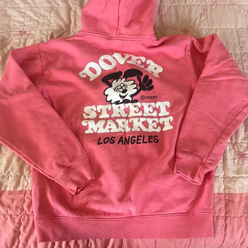 Dover street market pink verdy collab hoodie